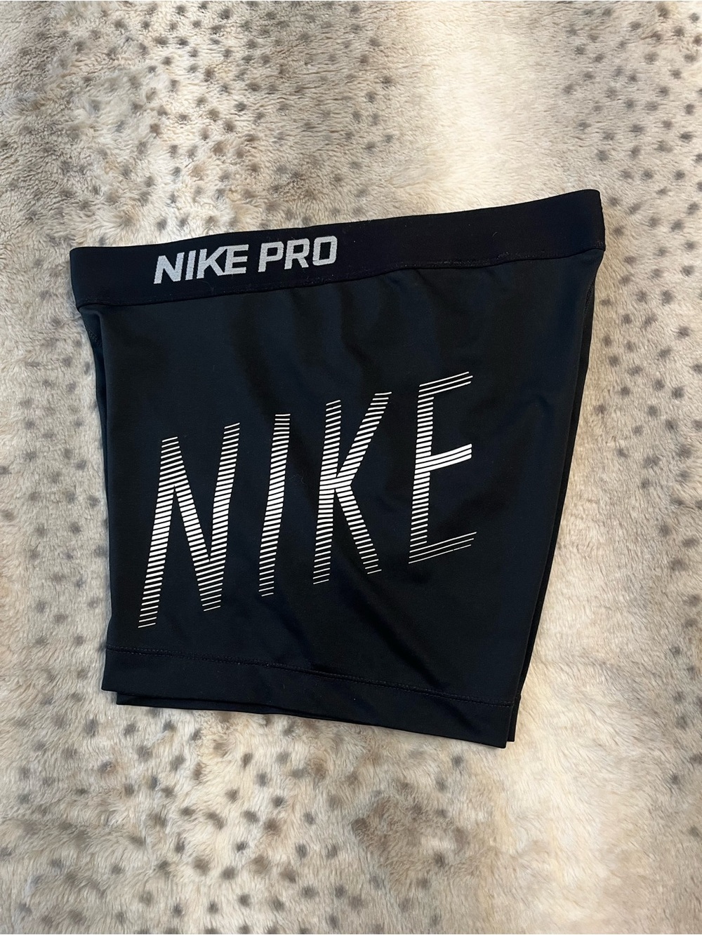 Nike Black Performance Shorts with White NIKE Script